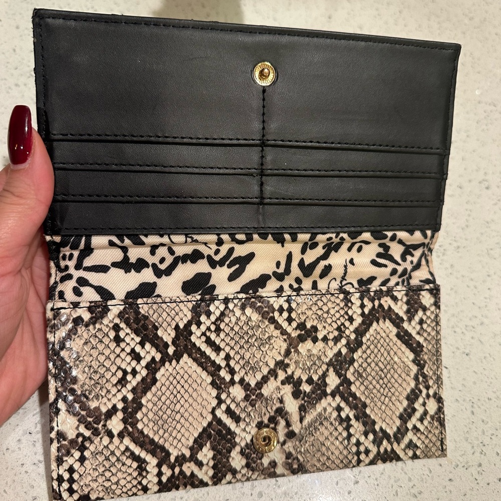 Jessica Simpson - snakeskin print with logo and stud embellishments. - Picture 4 of 5